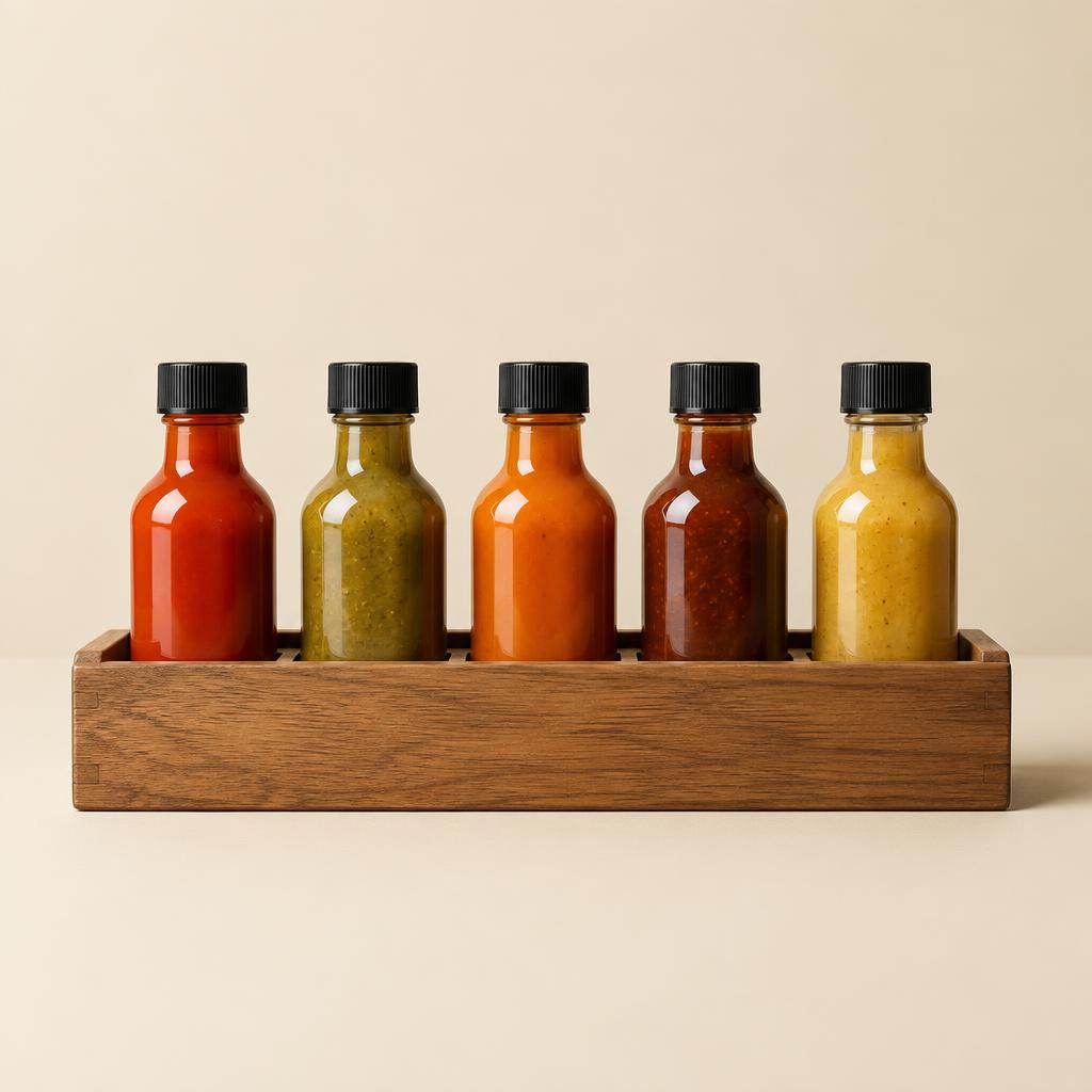 The Hot Sauce Flight